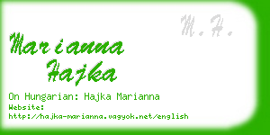 marianna hajka business card